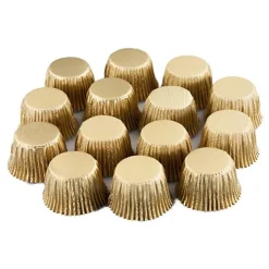 Chocolate World Aluminium IJsbonbon Cups Goud Ø23mm 1250 stuks Online