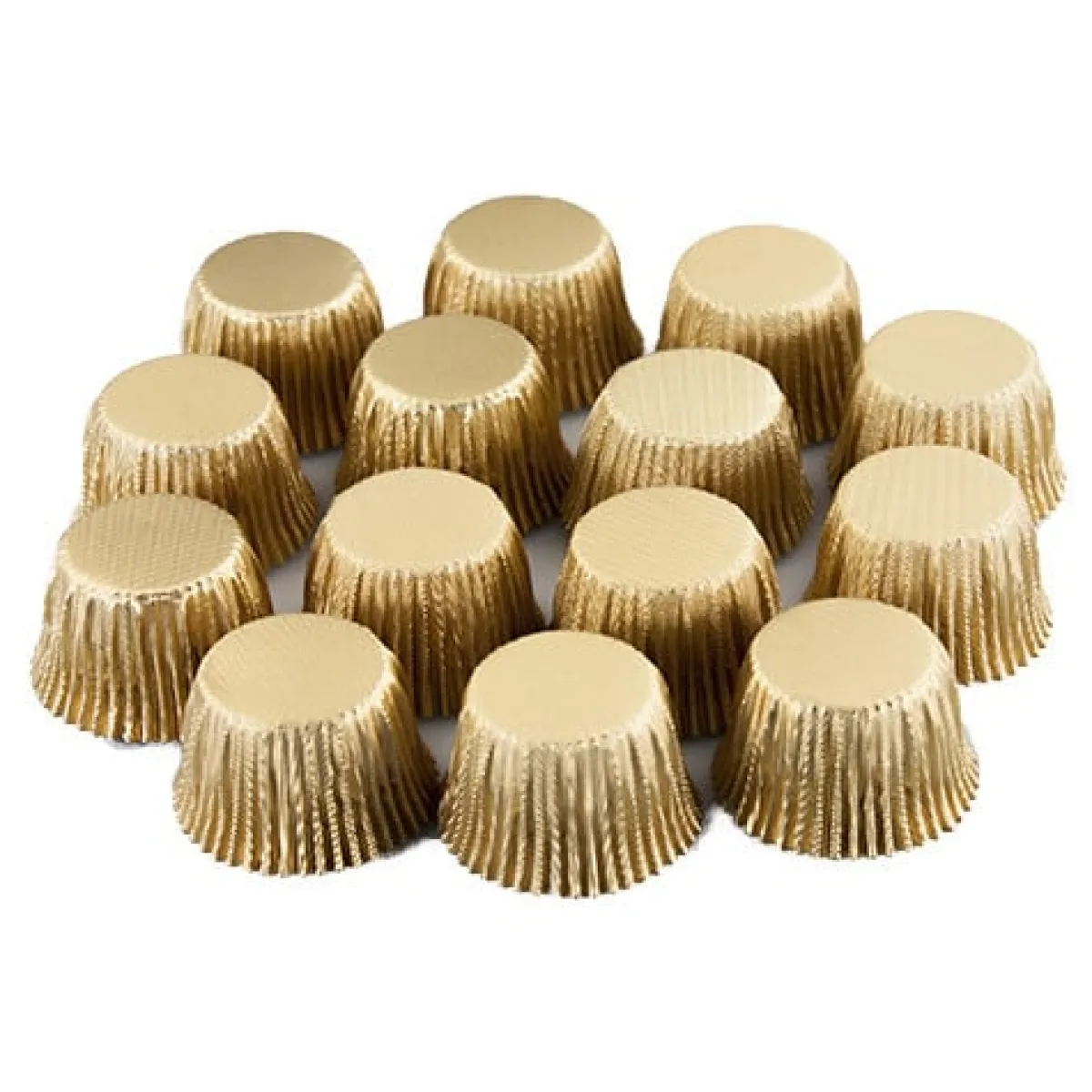 Chocolate World Aluminium IJsbonbon Cups Goud Ø23mm 1250 stuks Online