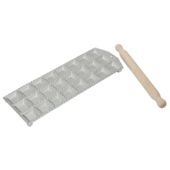 Overig Aluminium Ravioliplaat Vierkant met Rolstok (24) 39x14cm** Online