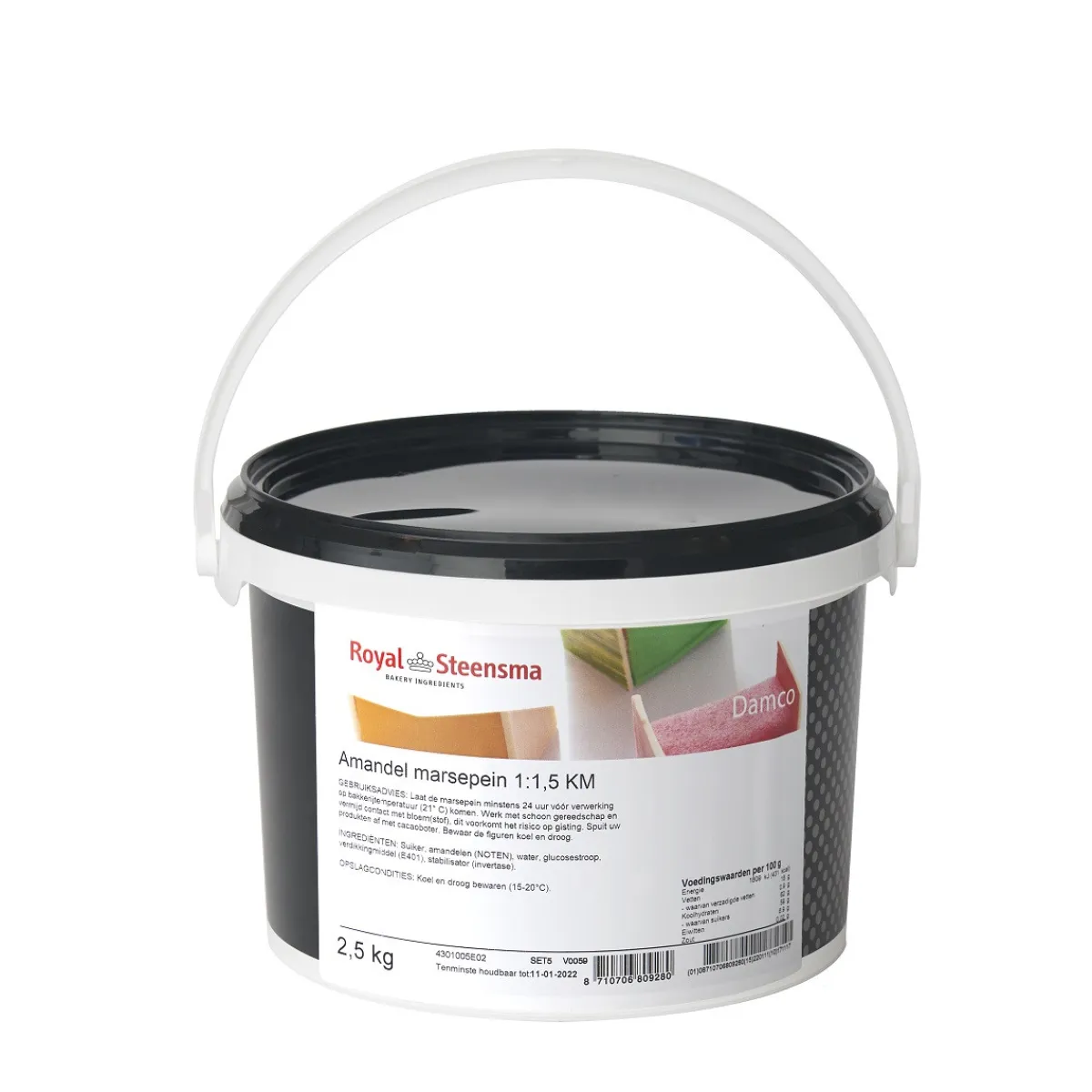 Amandel Marsepein 1:1½ Naturel KM Damco 2,5kg