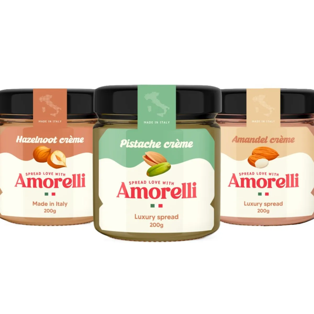 Amorelli Hazelnoot Spread 190g Best