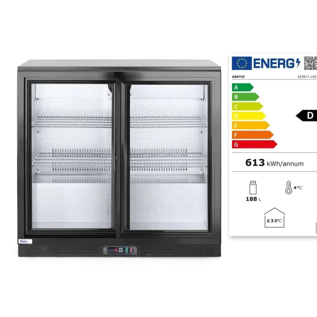 Hendi Arktic Backbar koelkast met schuifdeuren 900x520x(h)865mm Discount
