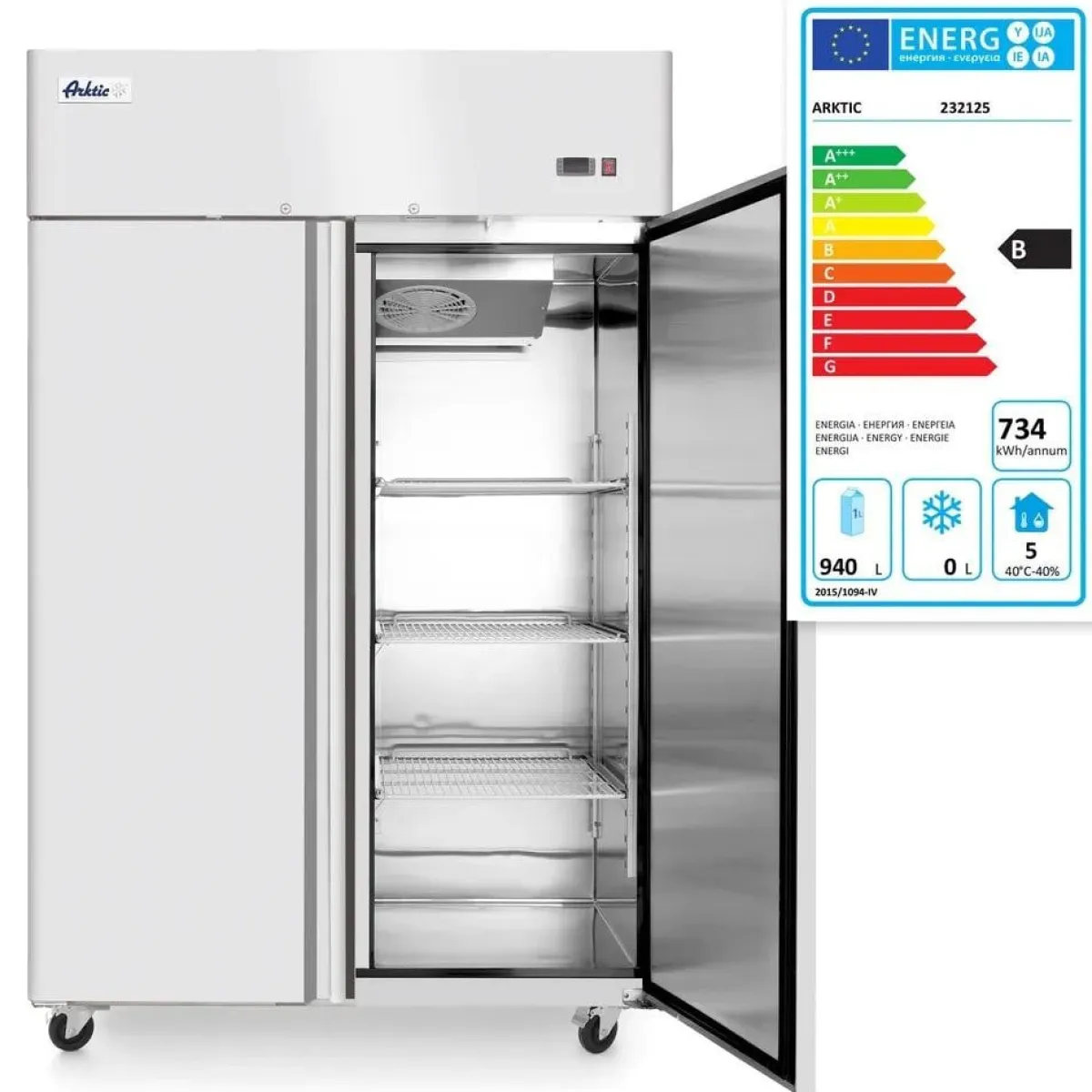 Hendi Arktic Koelkast met 2 deuren Profi Line 1240L Clearance