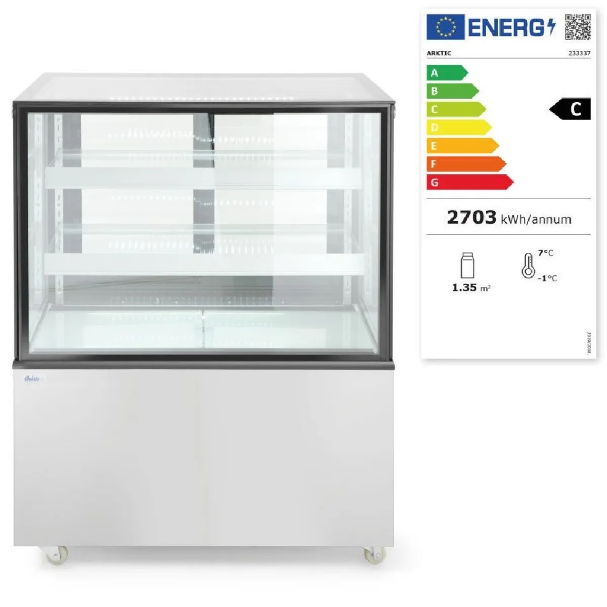Hendi Arktic Koelvitrine met 2 schappen 300 Liter Best
