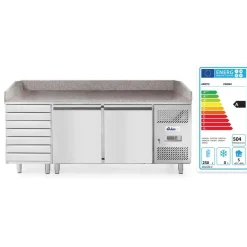 Hendi Arktic Pizzawerkbank met 2 deuren en 7 lades 280L Best