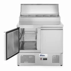 Hendi Arktic Saladette met 2 deuren en verhoogde GN vitrine 300L New
