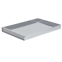 Overig Bakplaat aluminium 3 randen (90º) - 58x40x5cm + Voorzetstuk