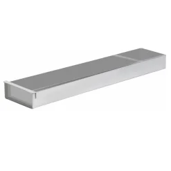 Overig Bakplaat aluminium 3 randen (90º) - 30x20x5cm + Voorzetstuk Sale