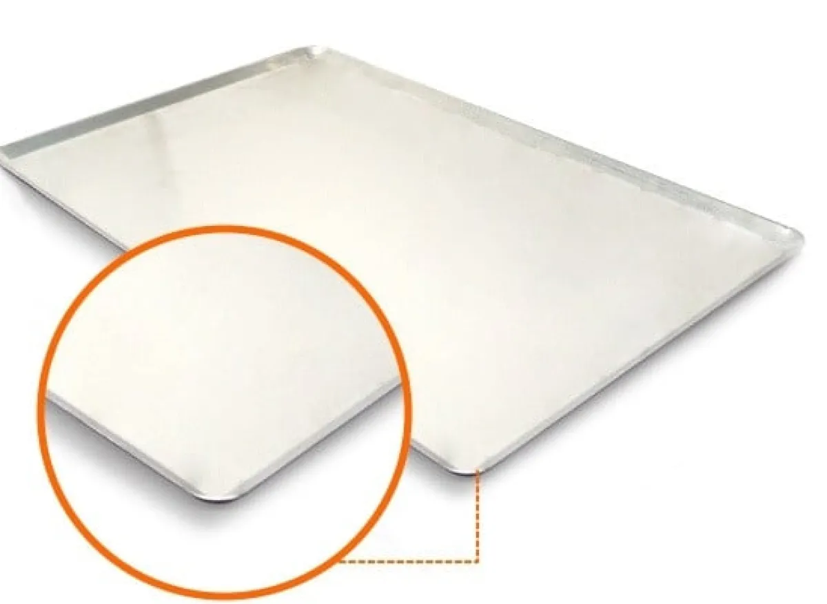 Overig Bakplaat Aluminium 60x40cm (dichte hoeken 45°) New