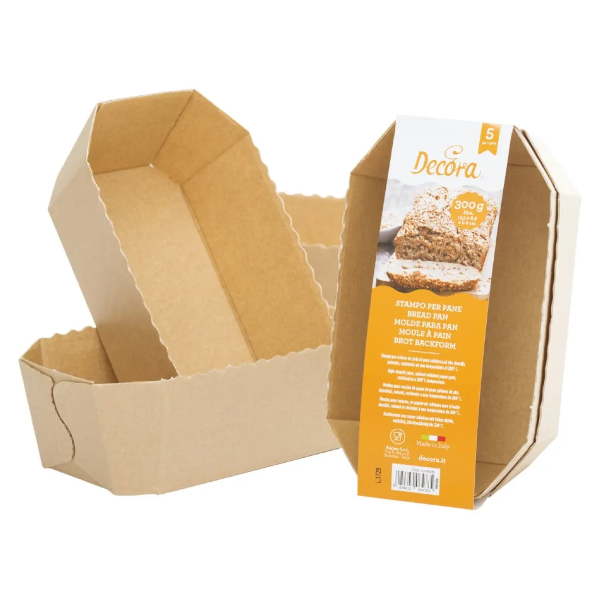 Decora Bakvorm Brood 15,3x8,8x6(h)cm (5 stuks) Outlet