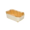 Overig Bakvorm Hout Rechthoek 17,5x11x6cm + Bakpapier (per stuk)