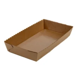 Overig Bakvorm Karton Rechthoek Bruin 21x10x3,5cm (per stuk) Best