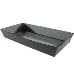 Overig Bakvorm Karton Rechthoek Zwart 21x10x3,5cm (per stuk) Discount