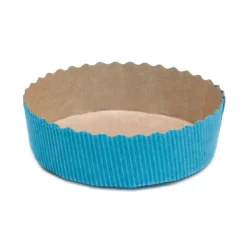 Overig Bakvorm Karton Rond Ø10x3cm Blauw (per stuk) New