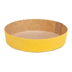 Overig Bakvorm Karton Rond Ø15,5x3,5cm Geel (per stuk) Sale