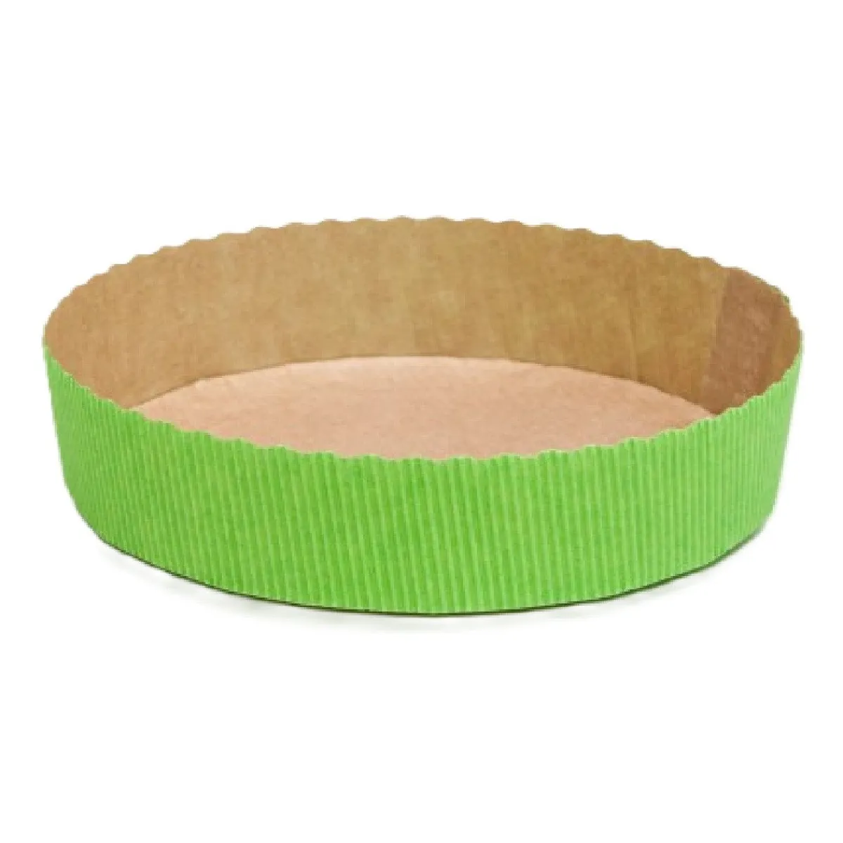 Overig Bakvorm Karton Rond Ø15,5x3,5cm Groen (per stuk) Clearance