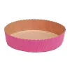 Overig Bakvorm Karton Rond Ø15,5x3,5cm Roze (per stuk)