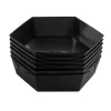Overig Bakvorm Karton Zeshoek Zwart 7,2x4cm (per stuk) Clearance