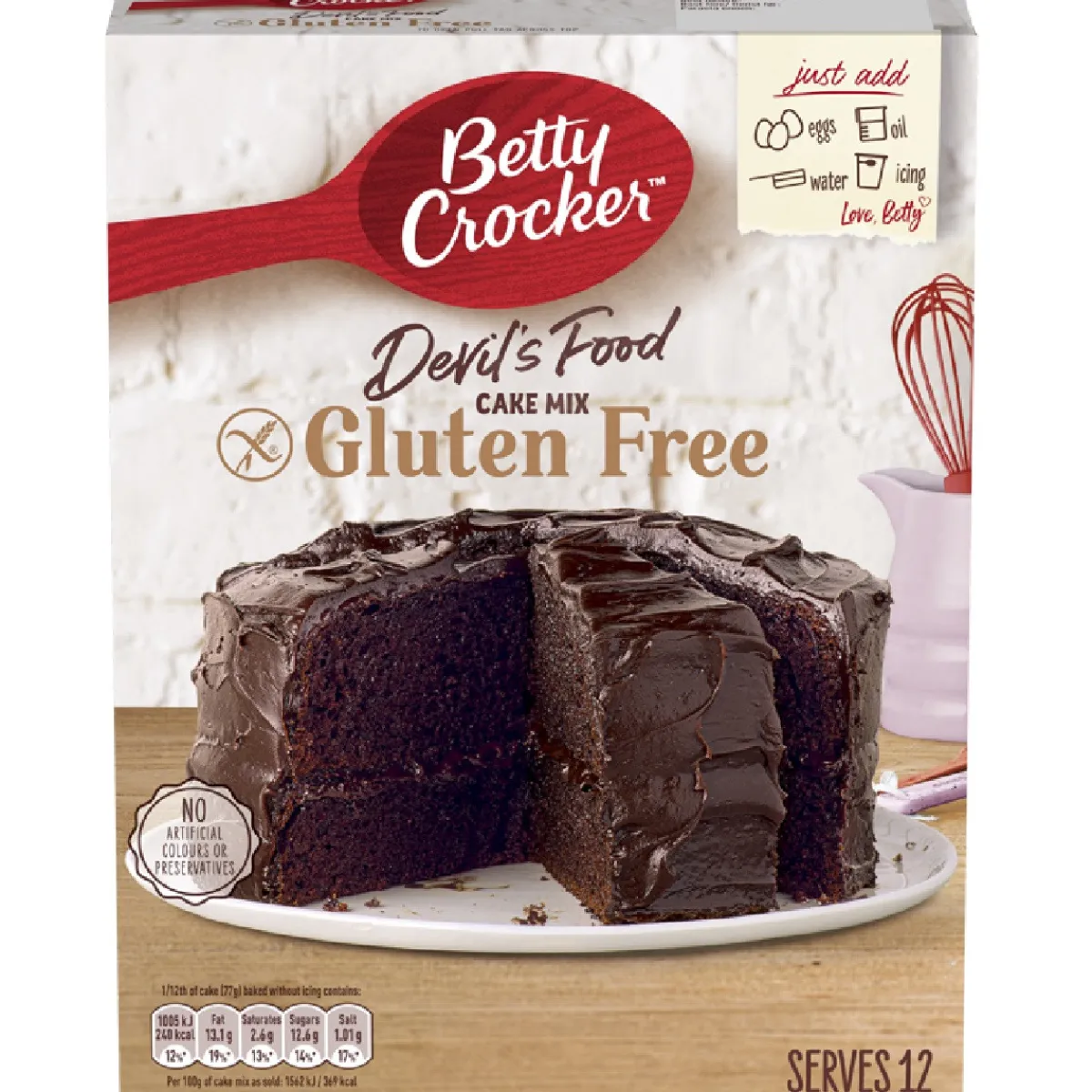 Betty Crocker Devil's Food Cakemix (Glutenvrij) 425g Hot
