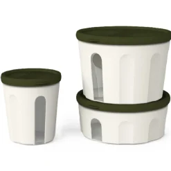 Biesse Bewaardoos Rond Luchtdicht Groen/Transparant 1,5L Hot