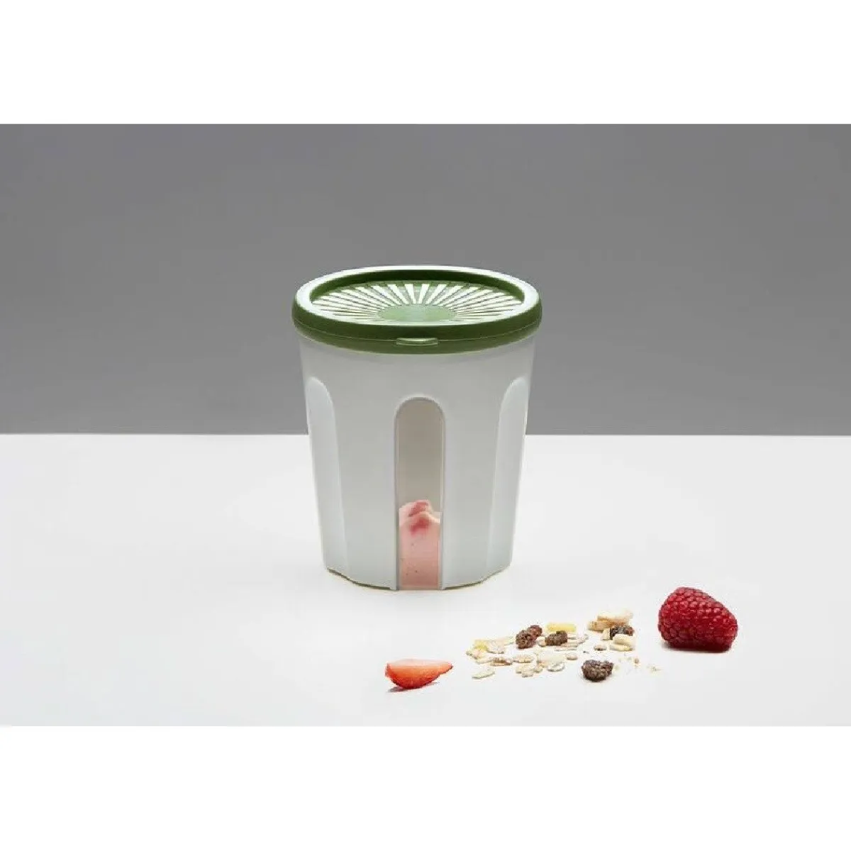 Biesse Bewaardoos Rond Luchtdicht Groen/Transparant 0,5L Discount