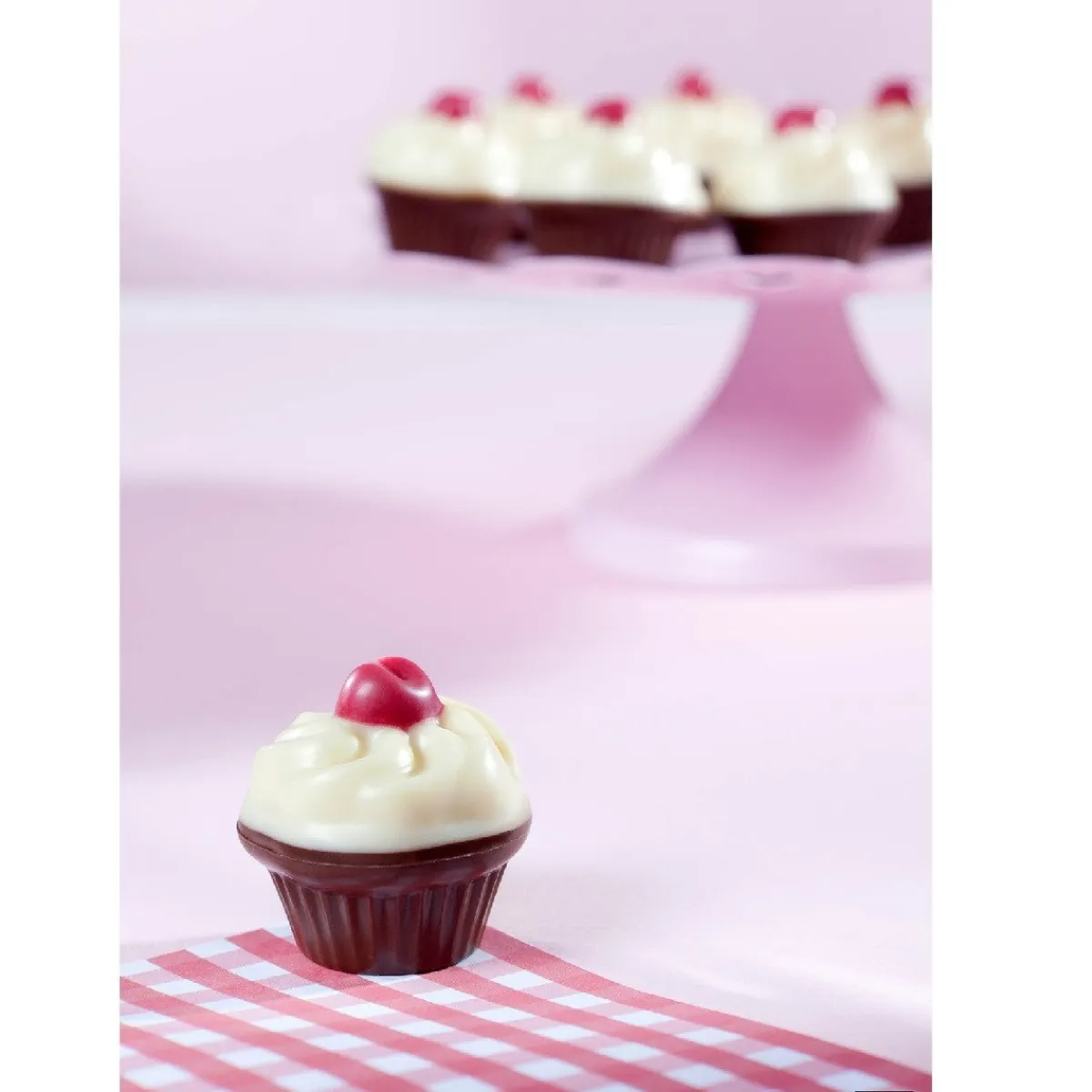 Chocolate World Bonbonvorm Cupcake (9) 32x18mm Hot