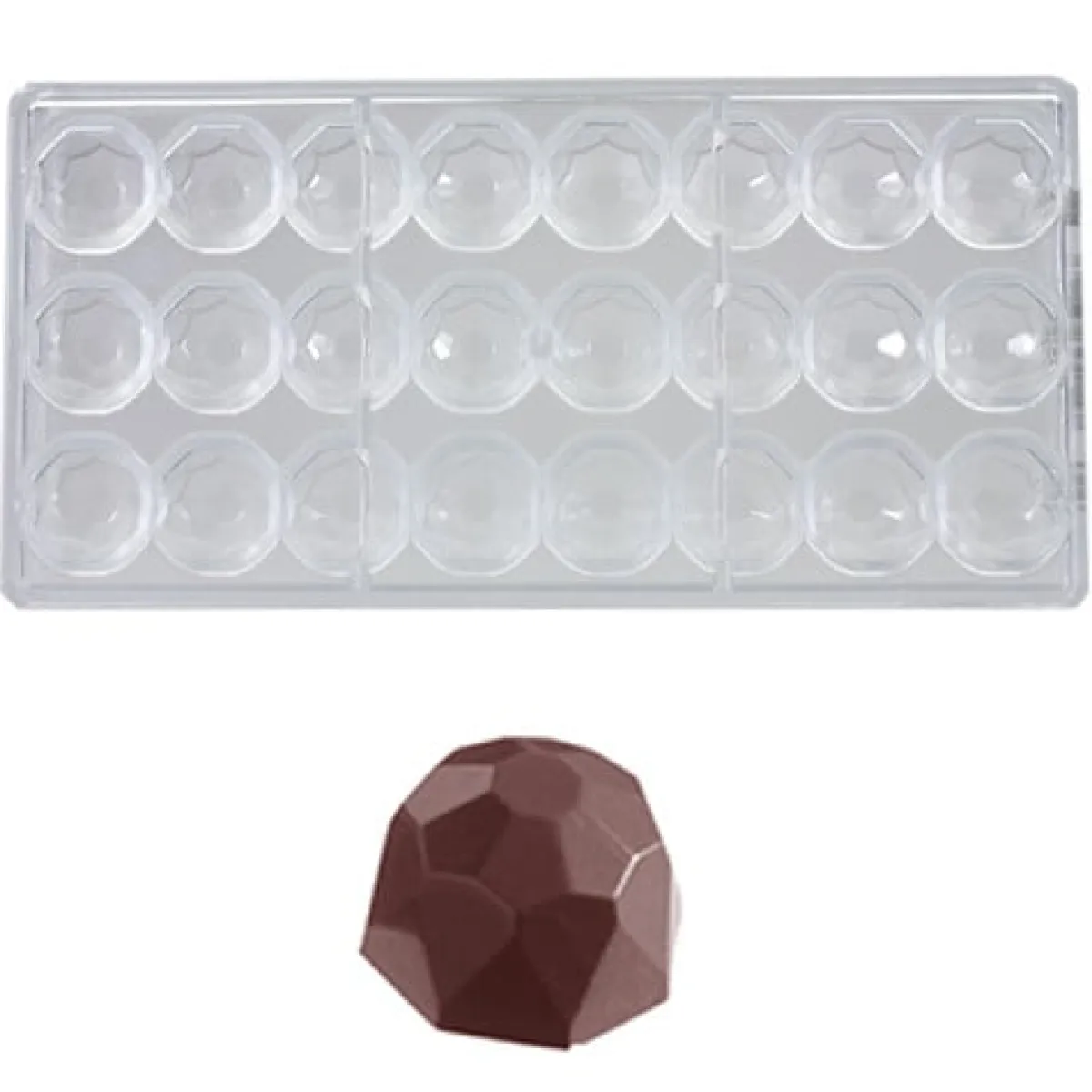 Chocolate World Bonbonvorm Diamantje (24x) 28,5x18 mm Clearance