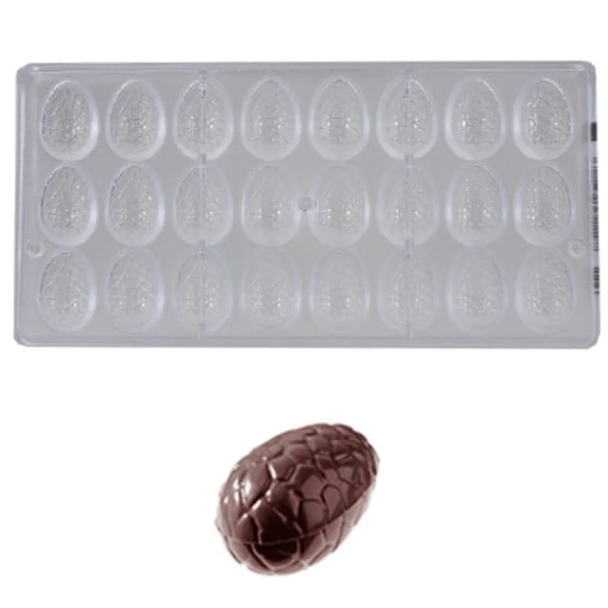 Chocolate World Bonbonvorm Ei Kroko (24x) 35x23x12 mm