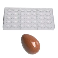 Chocolate World Bonbonvorm Eitje Kristal (35x) 29x21x10mm New