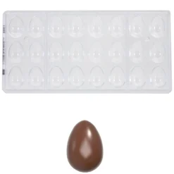 Chocolate World Bonbonvorm Glad Ei (24x) 32x22x11mm Outlet