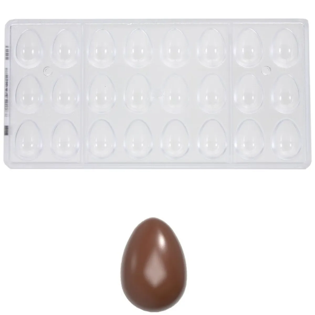 Chocolate World Bonbonvorm Glad Ei (24x) 32x22x11mm Outlet