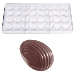 Chocolate World Bonbonvorm Gestreept Ei (32x) 32x22x11mm Online