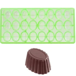 Chocolate World Bonbonvorm GL Cuvette Ovaal (24x) 35x26mm**