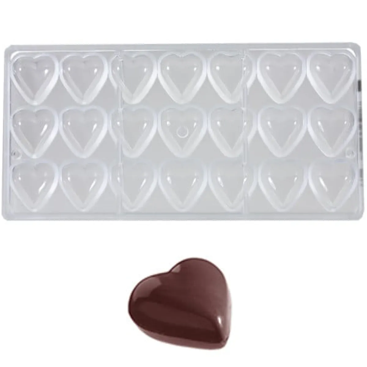 Chocolate World Bonbonvorm Hart (21x) 33x33x11 mm Best