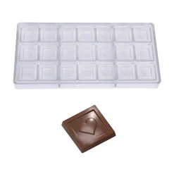 Chocolate World Bonbonvorm Hart Caraque (21x) 32x5mm Online