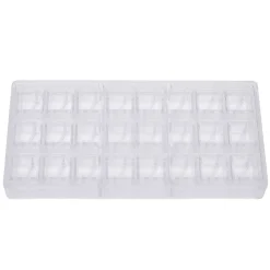 Chocolate World Bonbonvorm Kubus met Streep (24x) 25mm Discount