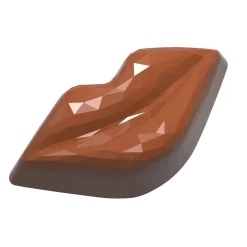 Chocolate World Bonbonvorm Lippen Facet (21x) 42x21x15mm Discount