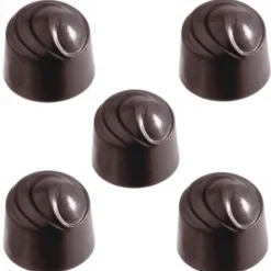 Chocolate World Bonbonvorm Rond Swirl (40x) Ø28 mm