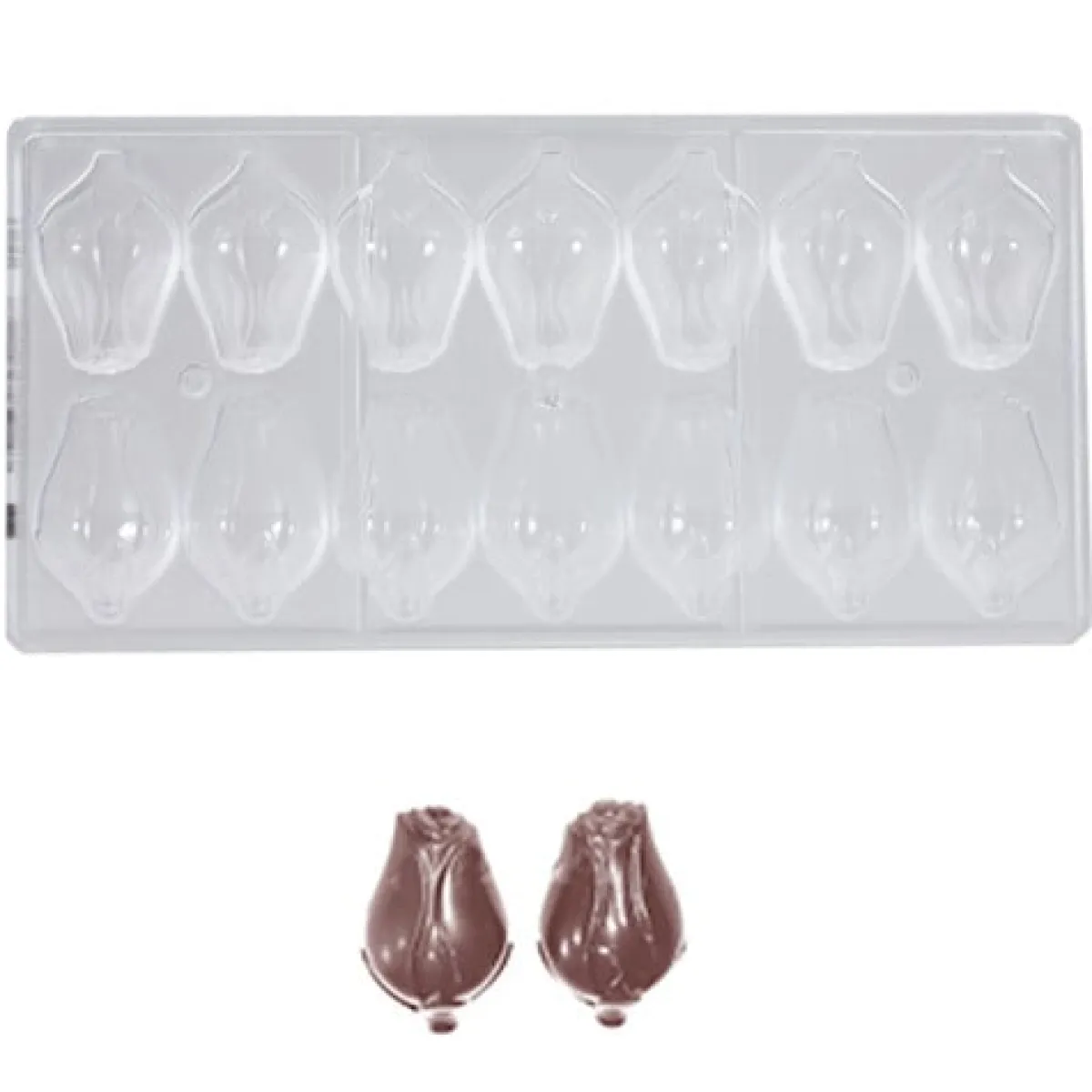 Chocolate World Bonbonvorm Roos (14x) 54x32x16 mm Discount
