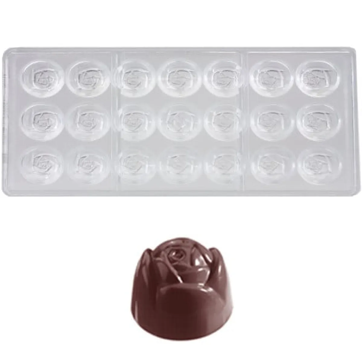 Chocolate World Bonbonvorm Roos (21x) 28x20 mm Online