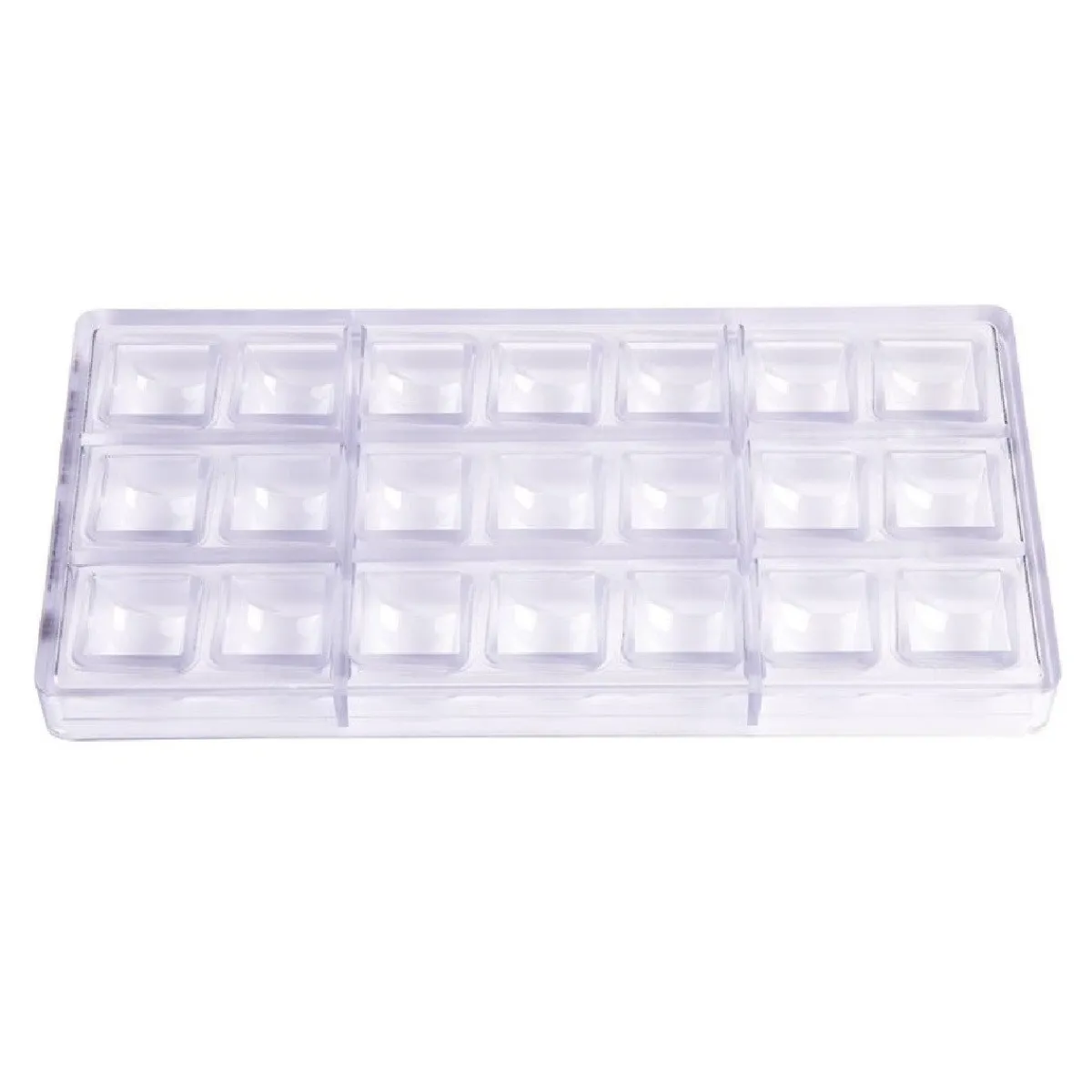 Chocolate World Bonbonvorm Ronde Kubus (21x) 27x19mm** Outlet
