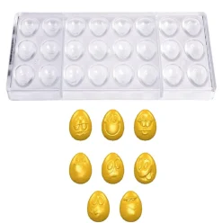 Chocolate World Bonbonvorm Smiley Eitjes (24x) 33x23x12mm Hot