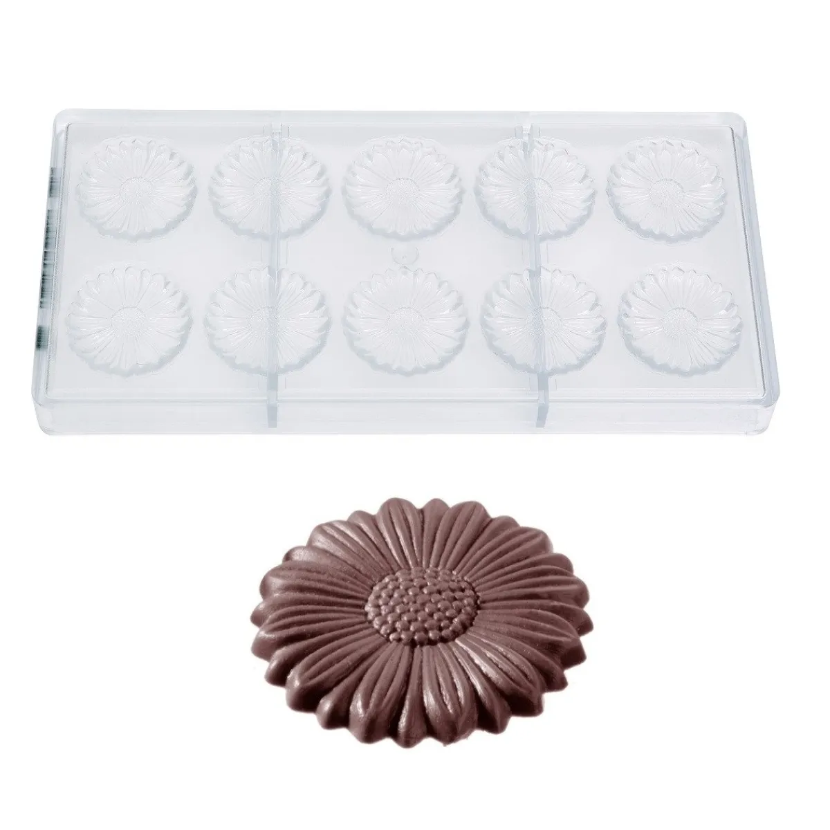 Chocolate World Bonbonvorm Zonnebloem (10x) 43x5 mm Hot