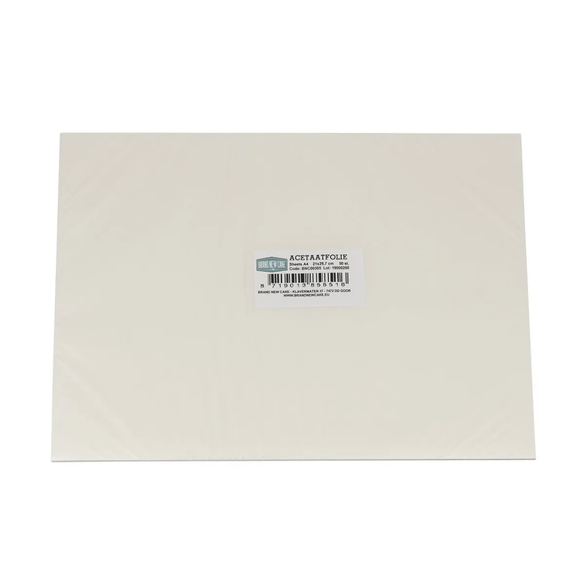 BrandNewCake Acetaatfolie sheets A4-formaat 21x30cm 50 stuks Hot