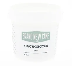 BrandNewCake Cacaoboter gekleurd Wit 200g New