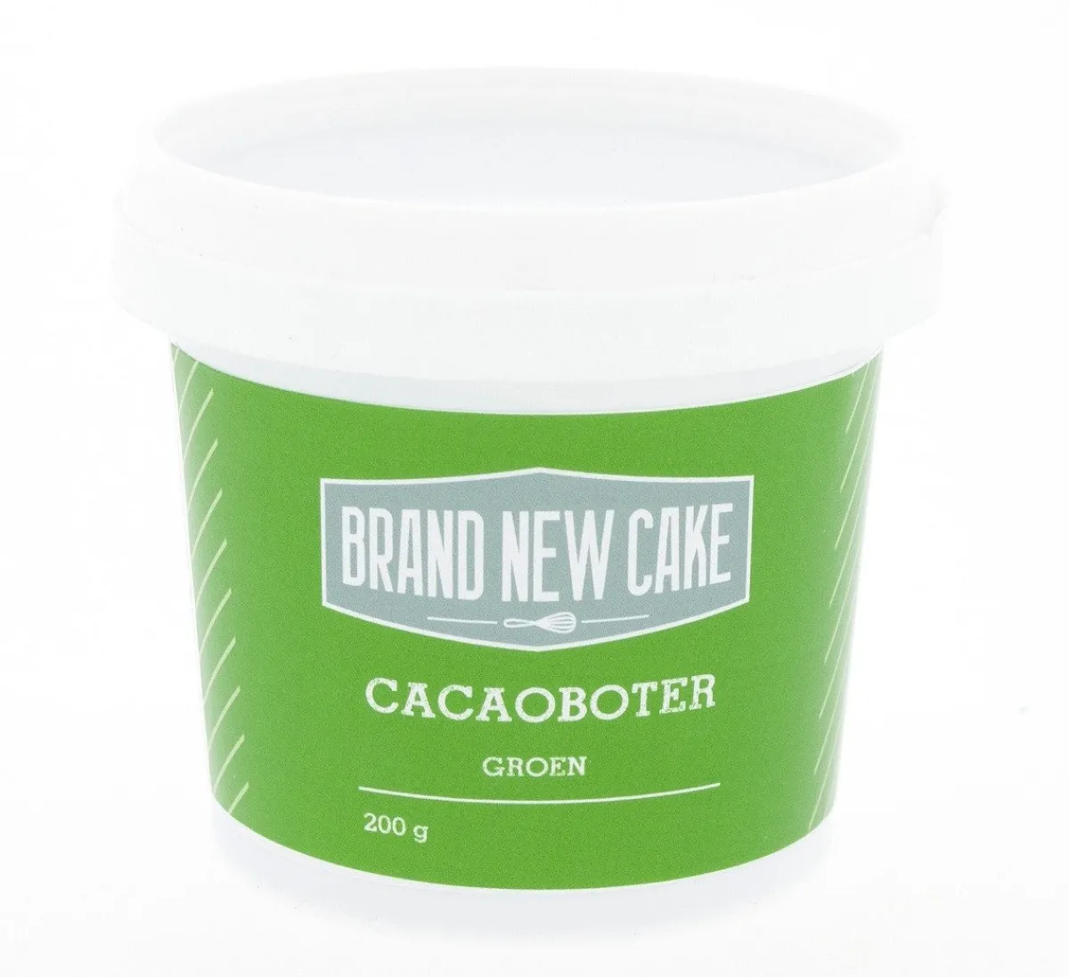 BrandNewCake Cacaoboter gekleurd Groen 200g New