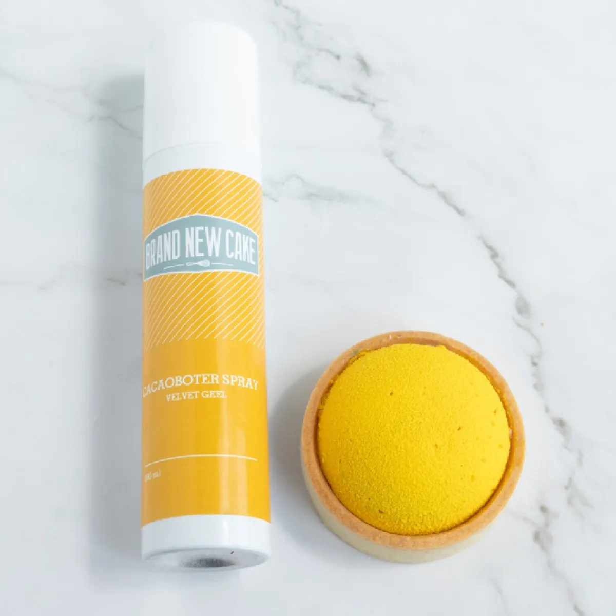 BrandNewCake Cacaoboter spray Velvet Geel 250ml Outlet