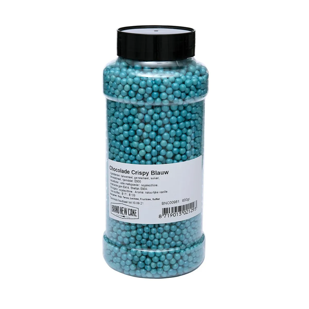 BrandNewCake Chocolade Crispy Parels Blauw 600g** New
