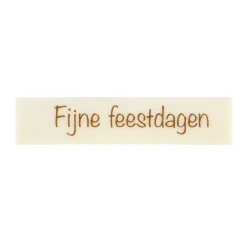 BrandNewCake Chocoladedecoratie Fijne Feestdagen Wit 120st Best