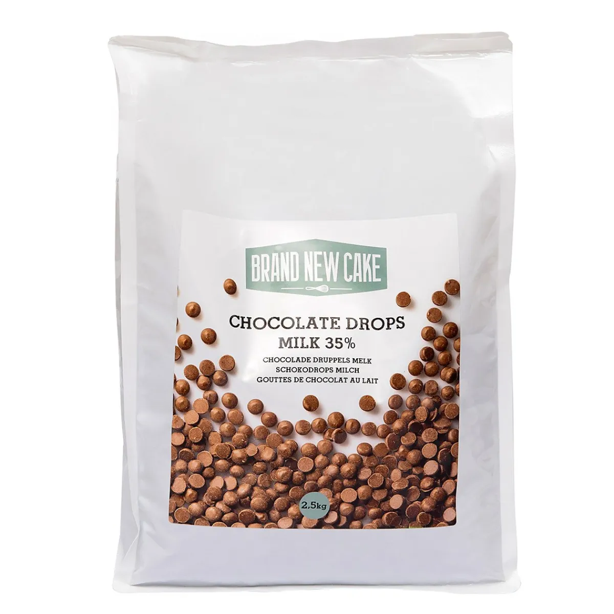BrandNewCake Chocolade Druppels Melk (35%) 2,5kg Sale